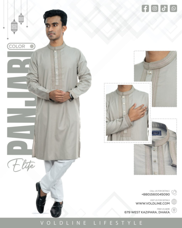 Panjabi-China Designed Premium Embroidery- code- (SW-CM19)